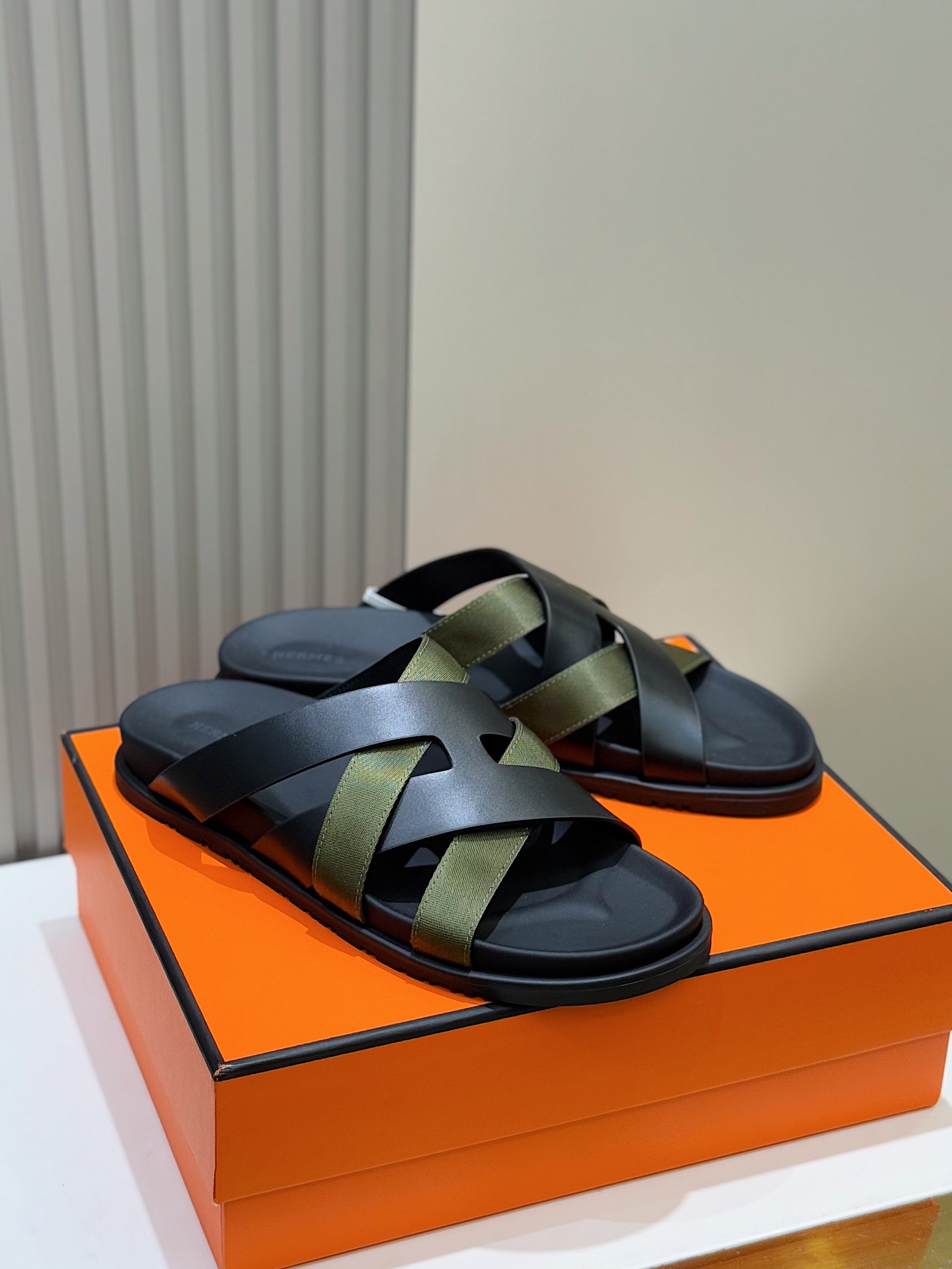 Hermes Men's Kazimir Sandals: Top Quality Leather Slides, Sizes 39-44 5 i1741007558782 312 0 3