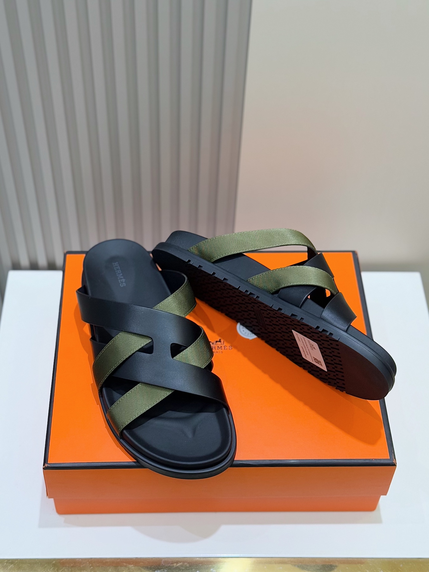 Hermes Men's Kazimir Sandals: Top Quality Leather Slides, Sizes 39-44 8 i1741007558784 3243 0 6