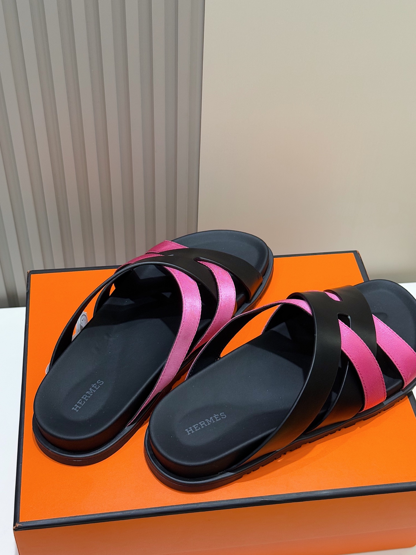 Hermes Men's Kazimir Sandals - Top Quality Woven & Calfskin Slides 8 i1741007587117 5057 0 5