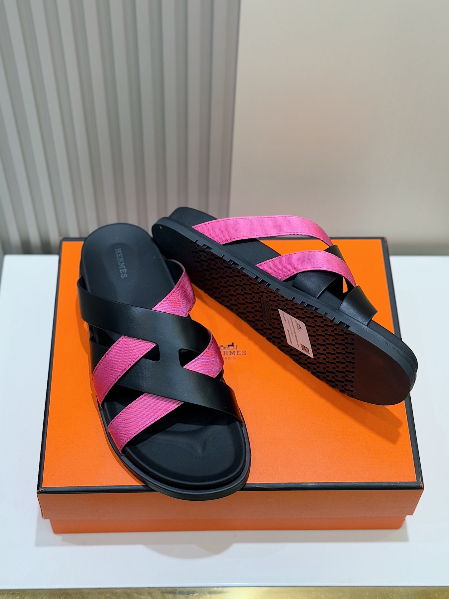 Hermes Men's Kazimir Sandals - Top Quality Woven & Calfskin Slides 9 i1741007587812 4748 0 6