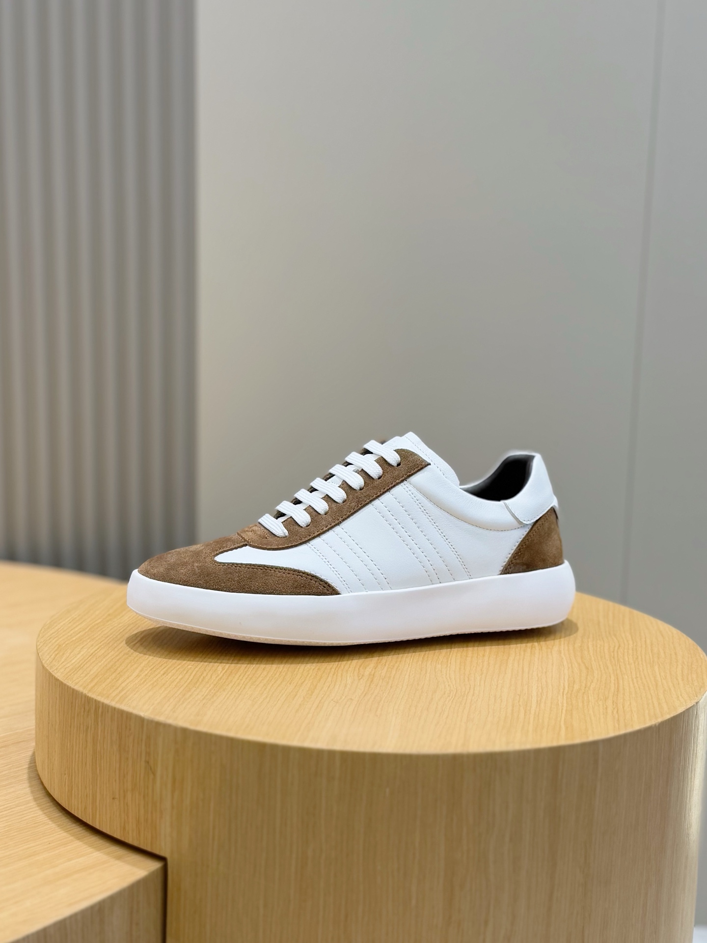 Brioni Men's Suede & Calfskin Leather Sneakers with Legion Stripe Detail 3 i1742576827085 6848 0 1