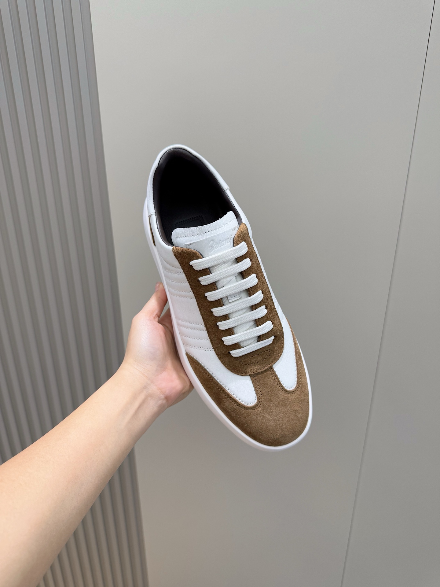 Brioni Men's Suede & Calfskin Leather Sneakers with Legion Stripe Detail 5 i1742576831363 7869 0 3