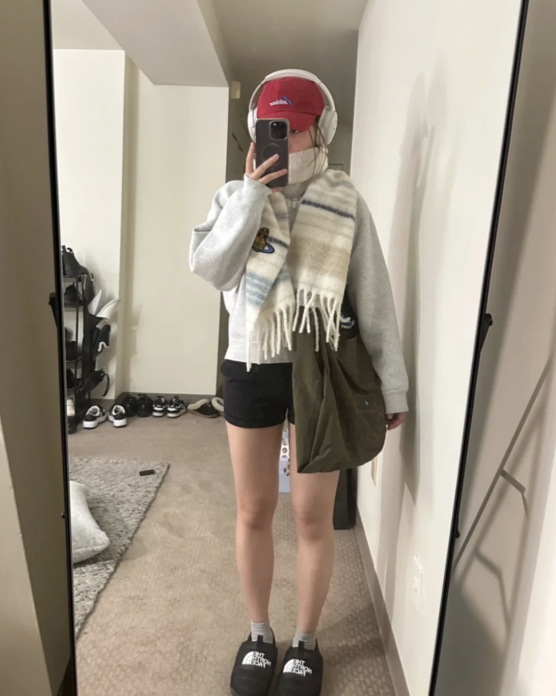 奶油白)是谁水灵灵的戴上了土星断货围巾 4