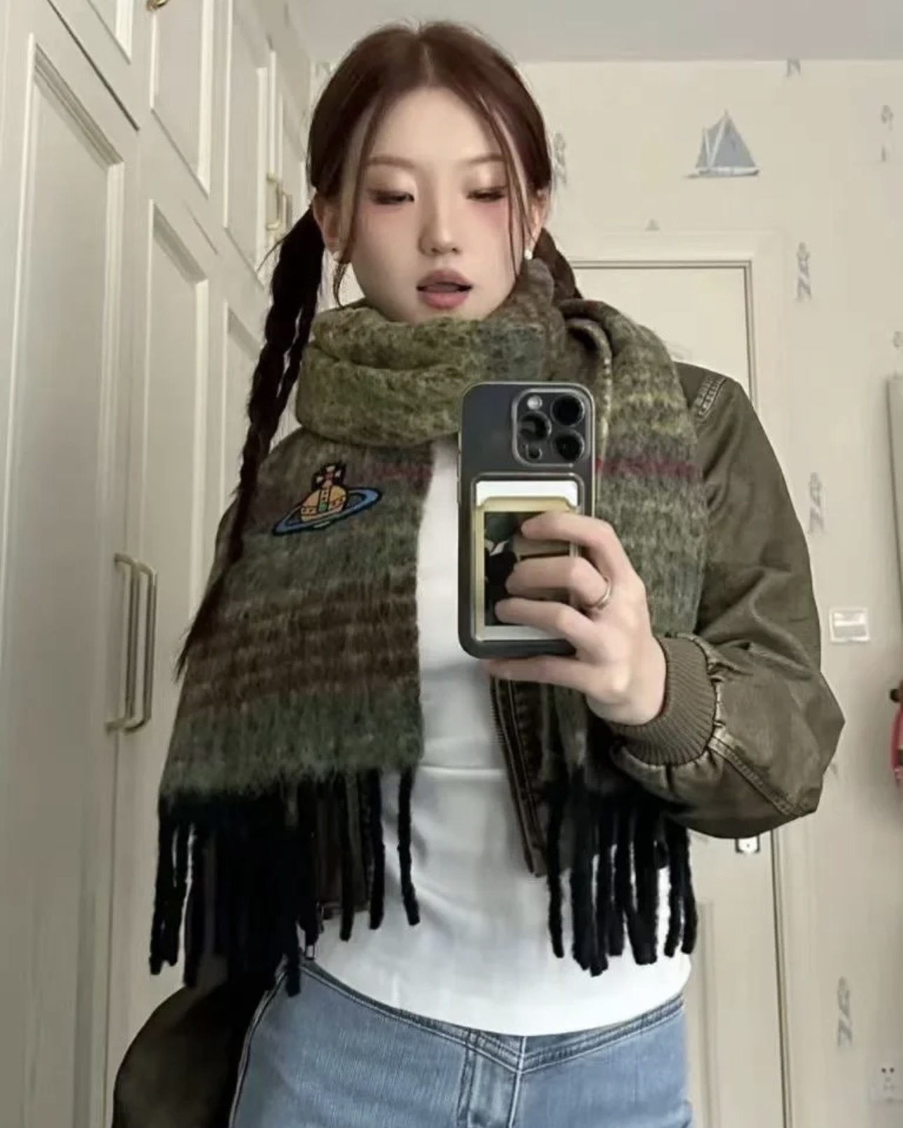 这围巾出了名的暖和 2