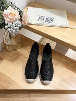 Loewe mirror quality
 Shoes Espadrilles Designer Fake
 Black White Cowhide Rubber Fall/Winter Collection