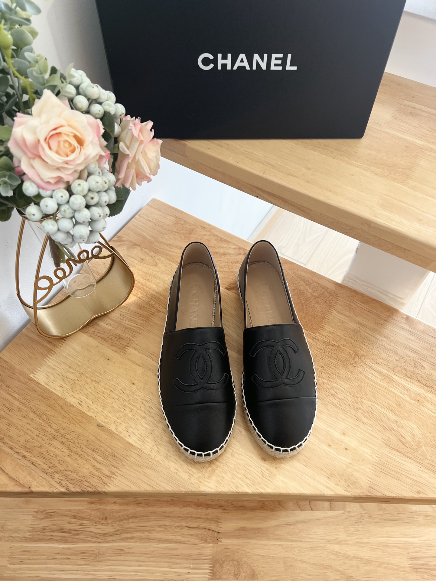 Chanel Chaussures Espadrilles épissure Caoutchouc Peau de mouton Peu importe