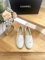 Chanel Shoes Espadrilles Shop Designer
 Splicing Cotton Rubber Sheepskin Casual