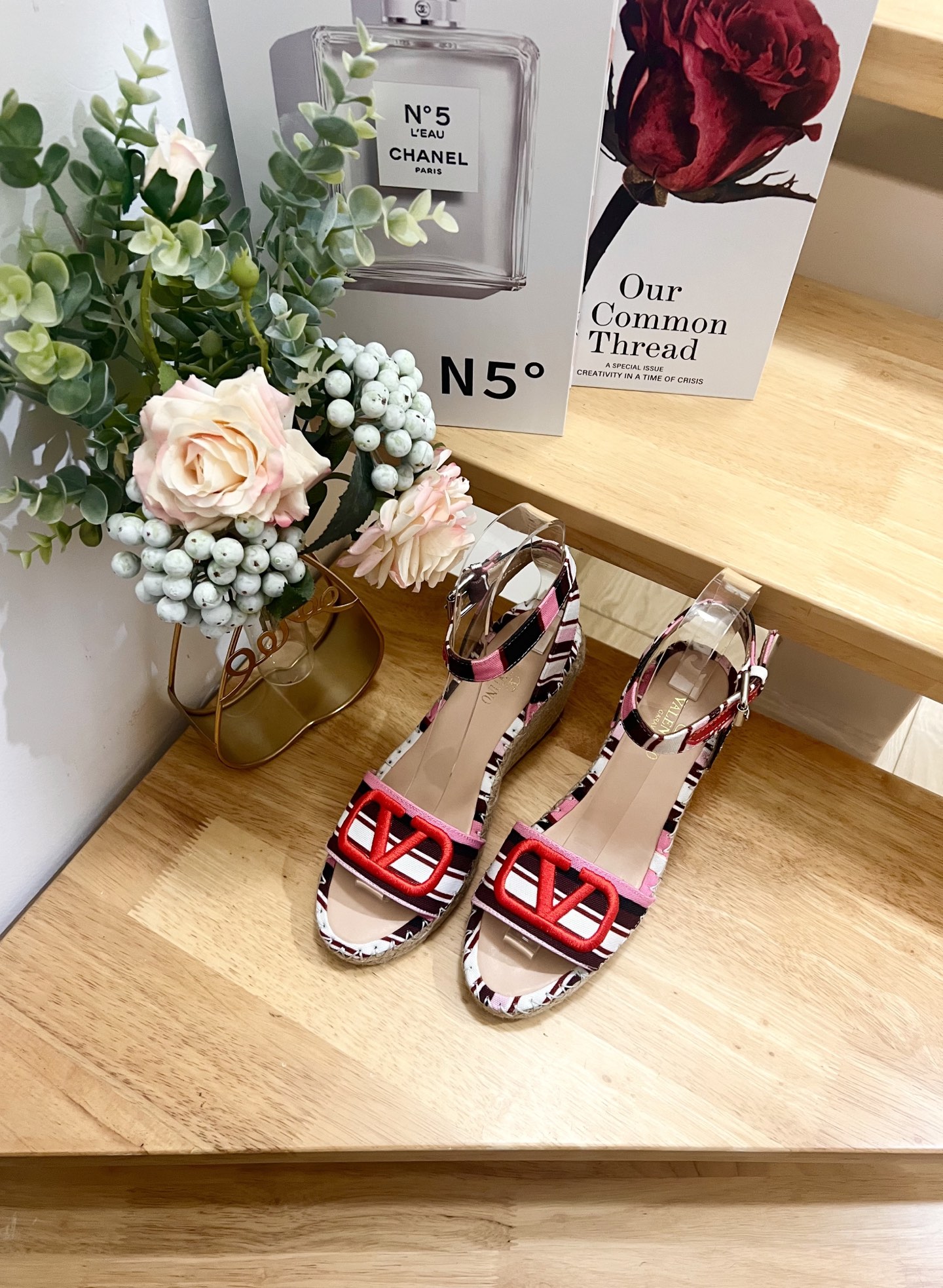 Valentino Garavani Canvas Espadrille Wedge Sandals with VLogo - 8.5cm Heel 7 i1742488002066 1636 0 4