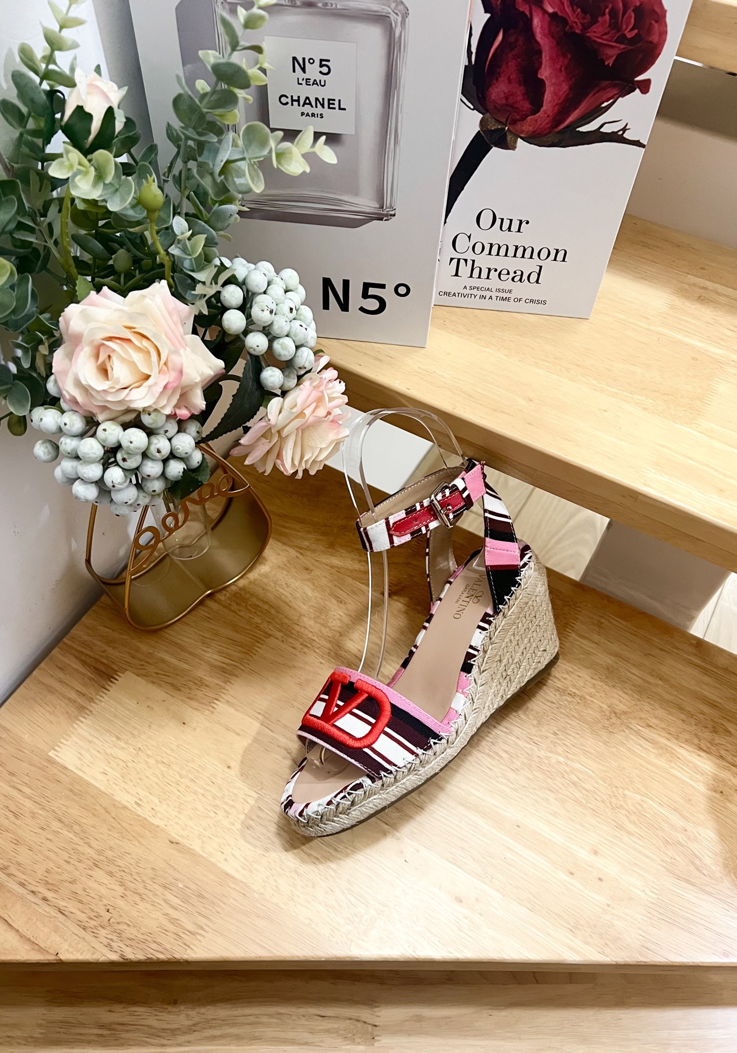 Valentino Garavani Canvas Espadrille Wedge Sandals with VLogo - 8.5cm Heel 2 i1742488002066 2633 0 5