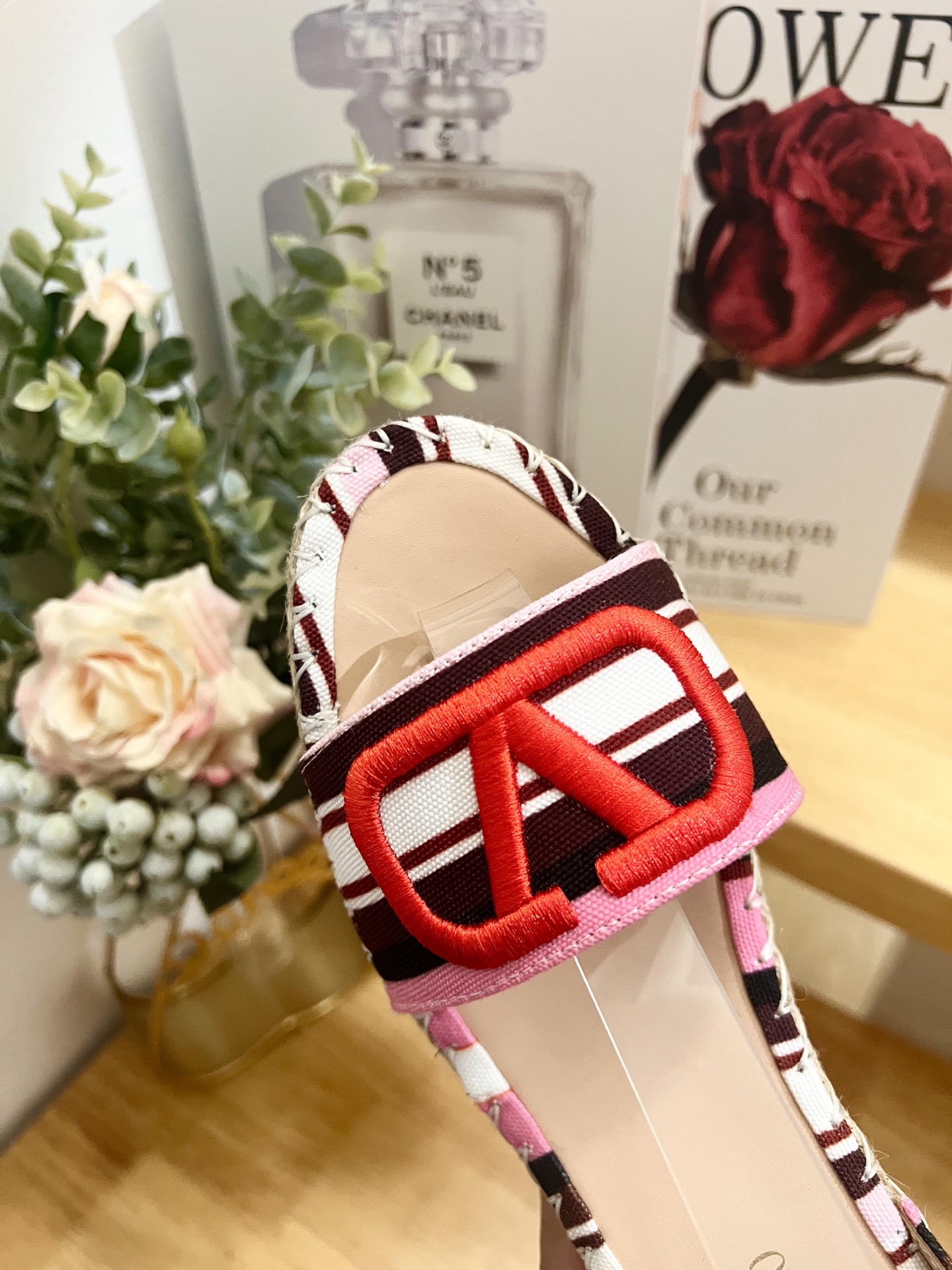 Valentino Garavani Canvas Espadrille Wedge Sandals with VLogo - 8.5cm Heel 8 i1742488004533 4726 0 6