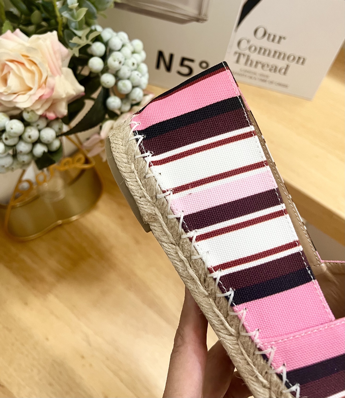 Valentino Garavani Striped Canvas Espadrille Wedges with VLogo - Size 36-41 9 i1742488107025 3397 0 7