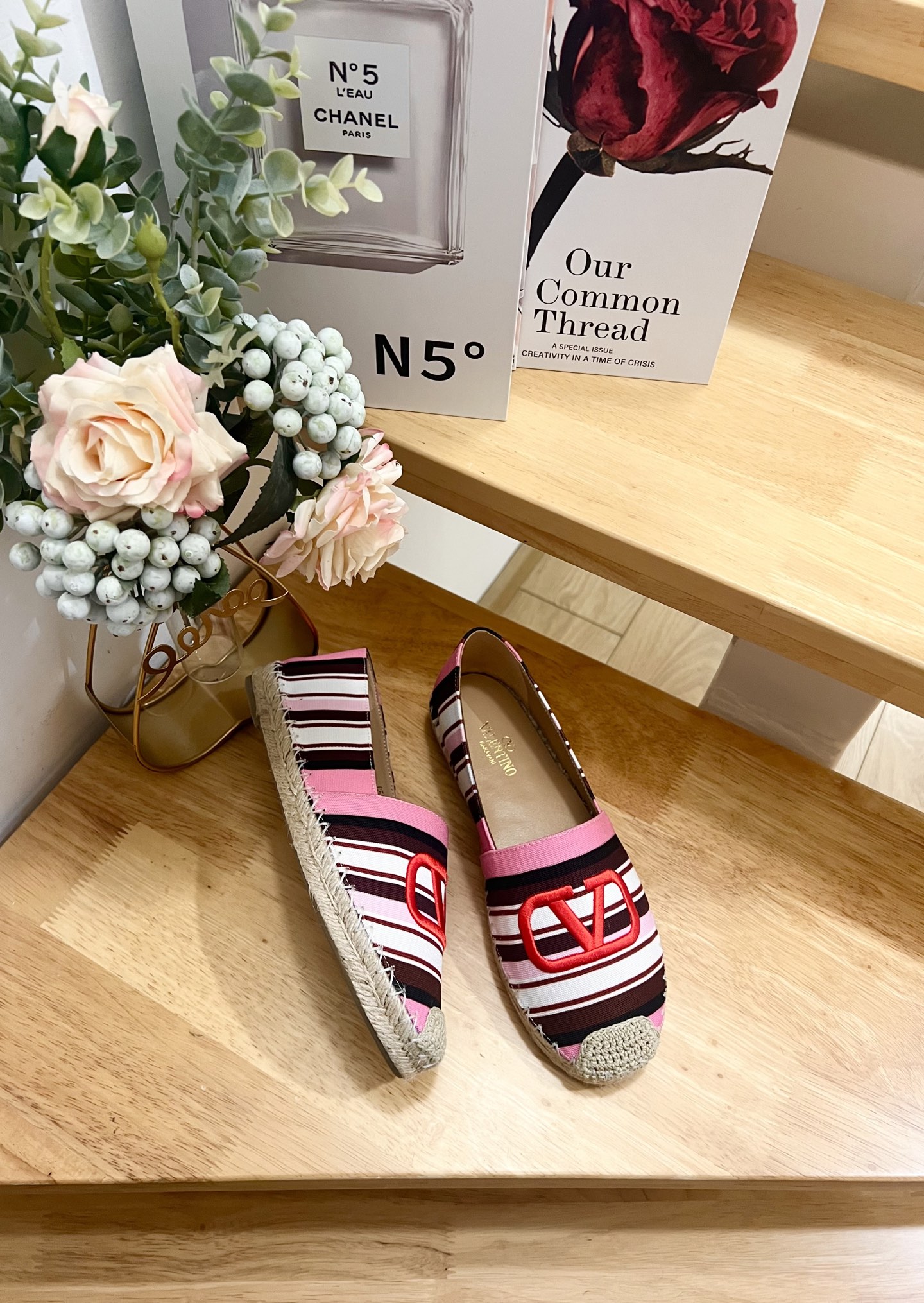 Valentino Garavani Striped Canvas Espadrille Wedges with VLogo - Size 36-41 8 i1742488107153 7712 0 5
