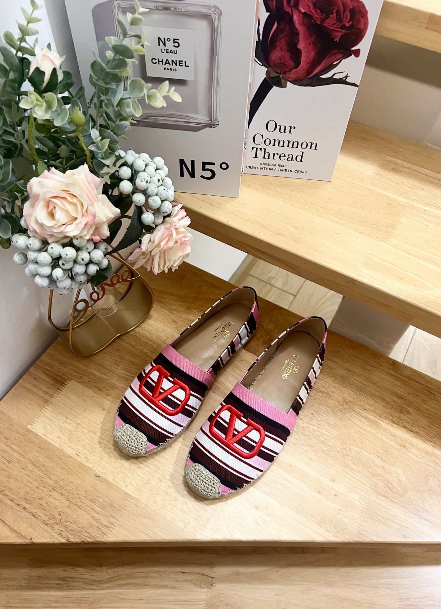 Valentino Garavani Striped Canvas Espadrille Wedges with VLogo - Size 36-41 7 i1742488108640 7437 0 4