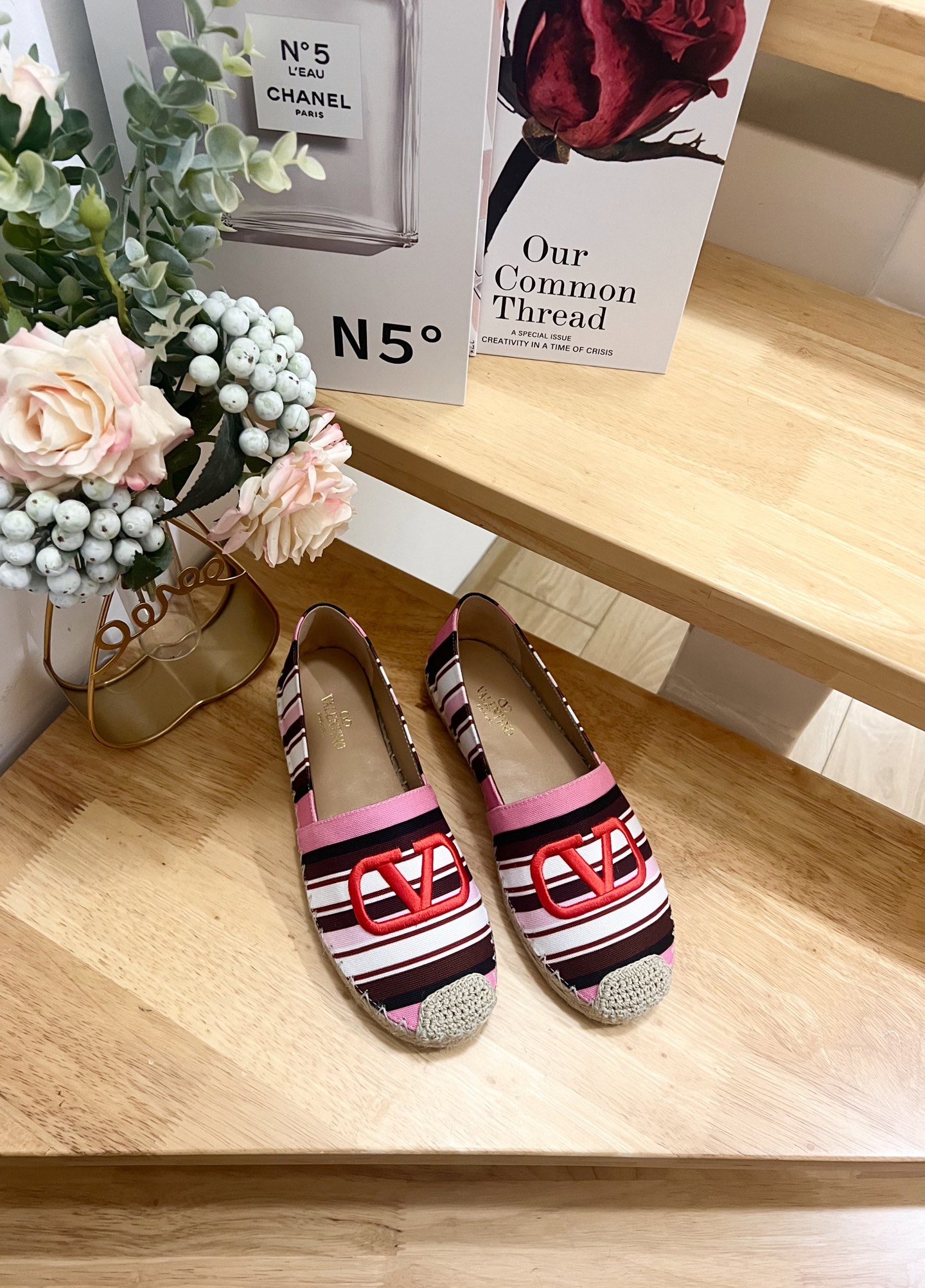 Valentino Garavani Striped Canvas Espadrille Wedges with VLogo - Size 36-41 6 i1742488108739 4060 0 3