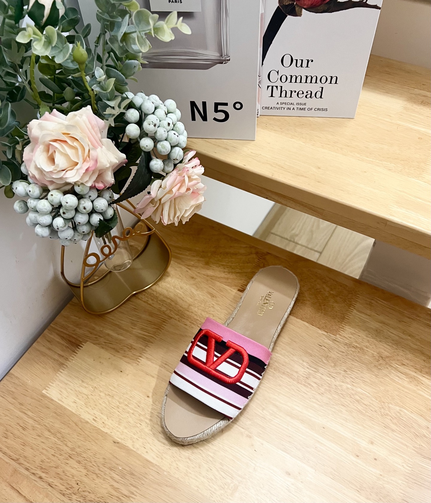Valentino Garavani VLogo Espadrille Slides in Striped Canvas 8 i1742488187744 2549 0 6