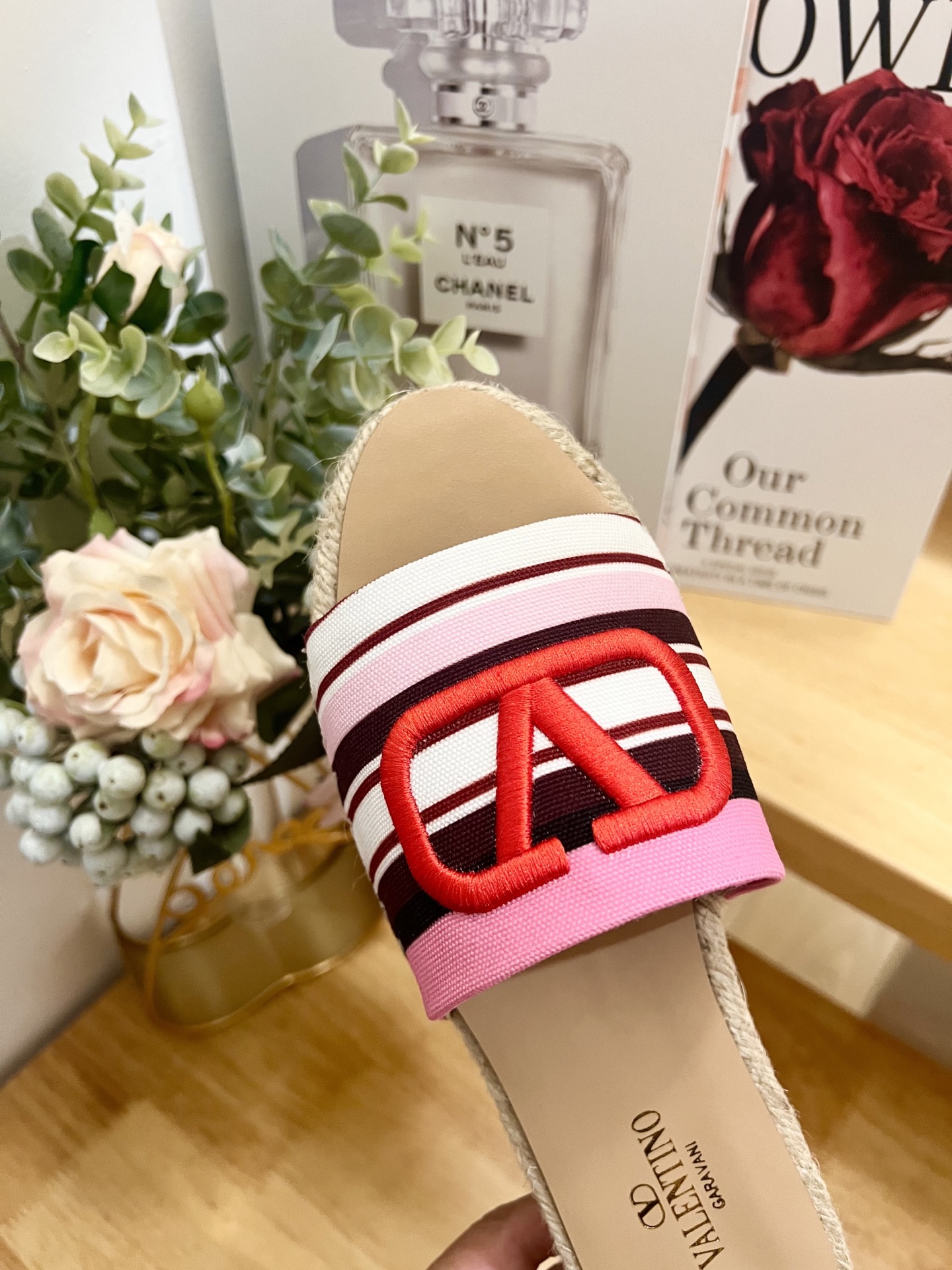 Valentino Garavani VLogo Espadrille Slides in Striped Canvas 9 i1742488189753 5696 0 7