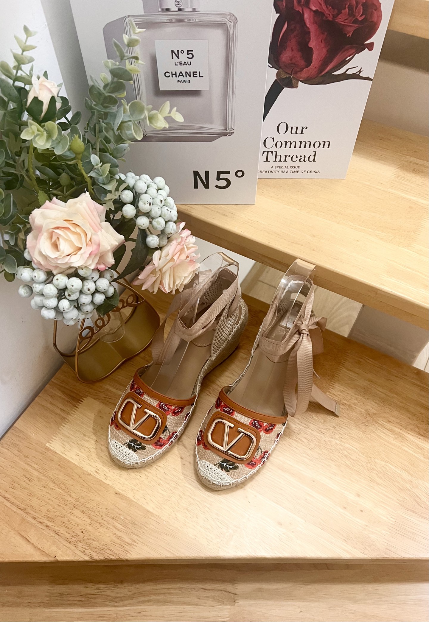 Valentino Garavani Raffia Wedge Espadrilles with Cherry Embroidery 5 i1743006680754 7694 0 2