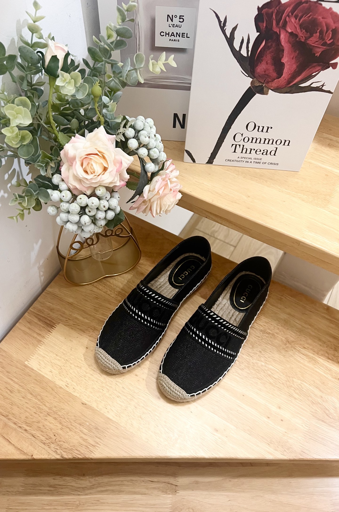 Gucci Ines Embroidered Appliqué Denim Espadrilles - Classic Comfort 5 i1744445322141 8358 0 2