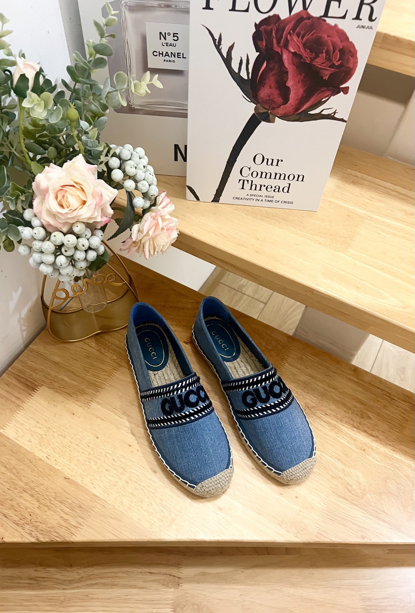 Gucci Ines Denim Espadrilles with Embroidered Appliqué - Slip-on Style 4 i1744445530846 9208 0 1