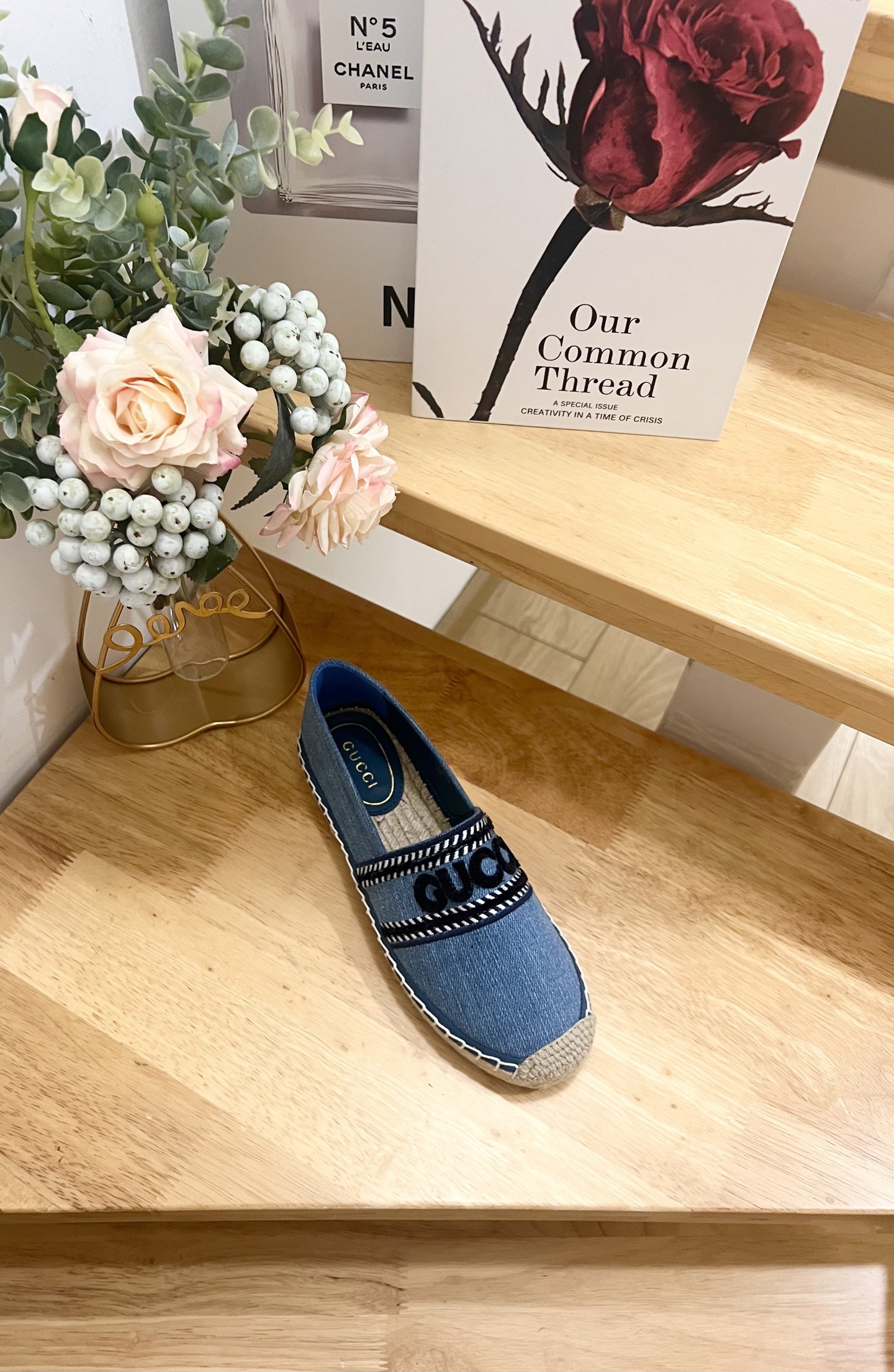 Gucci Ines Denim Espadrilles with Embroidered Appliqué - Slip-on Style 6 i1744445534423 1538 0 3