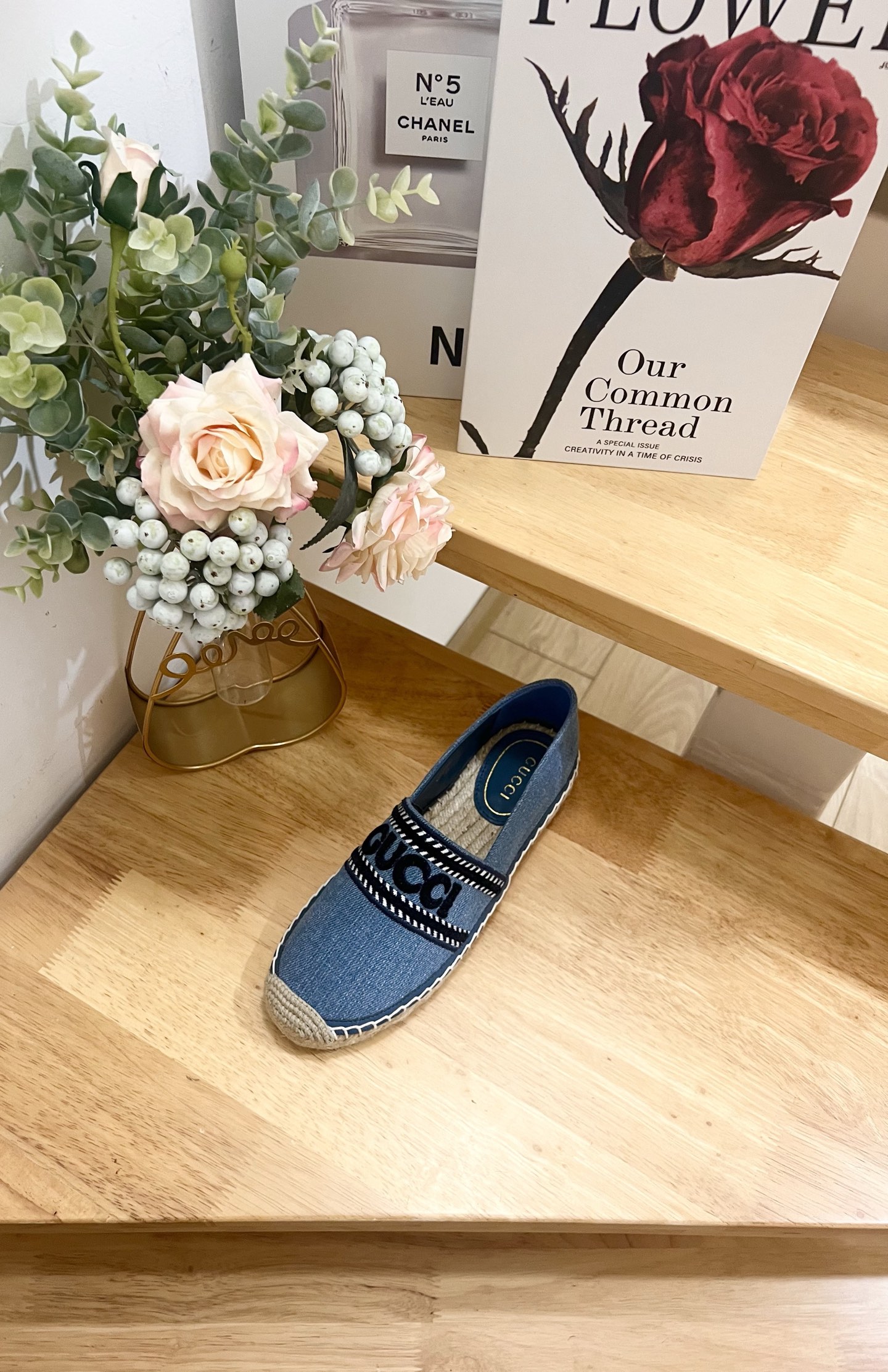 Gucci Ines Denim Espadrilles with Embroidered Appliqué - Slip-on Style 7 i1744445542120 3712 0 4