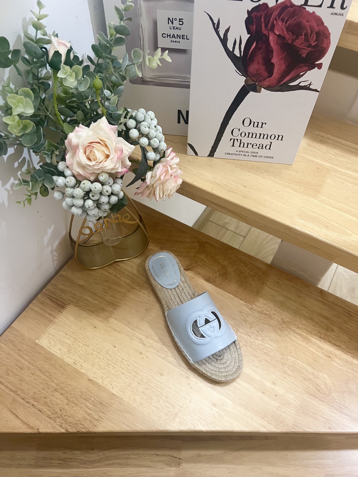 Gucci Interlocking G Espadrille Slides in Light Blue Leather 7 i1744785186340 4731 0 4