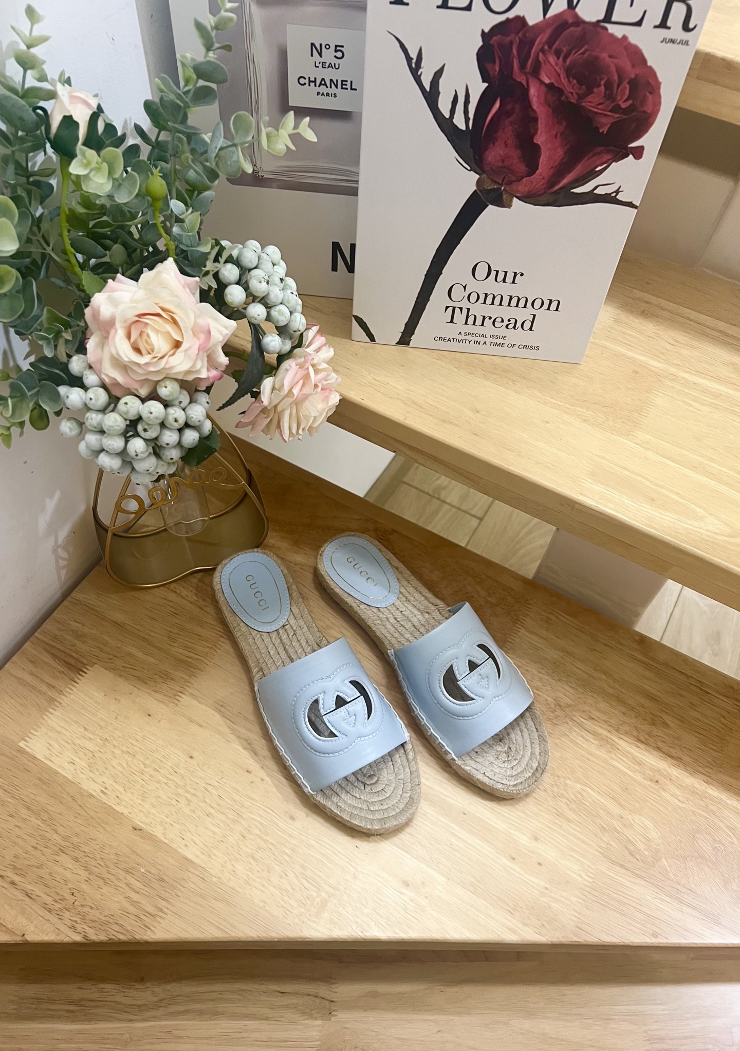 Gucci Interlocking G Espadrille Slides in Light Blue Leather 4 i1744785189762 2859 0 1