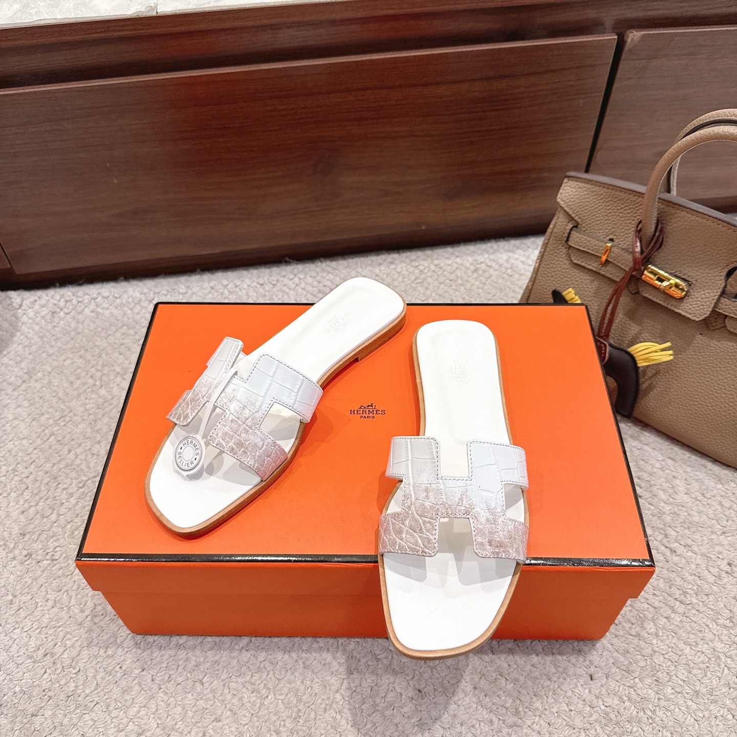 Hermès Shoe Collection crafted with premium materials and signature 3