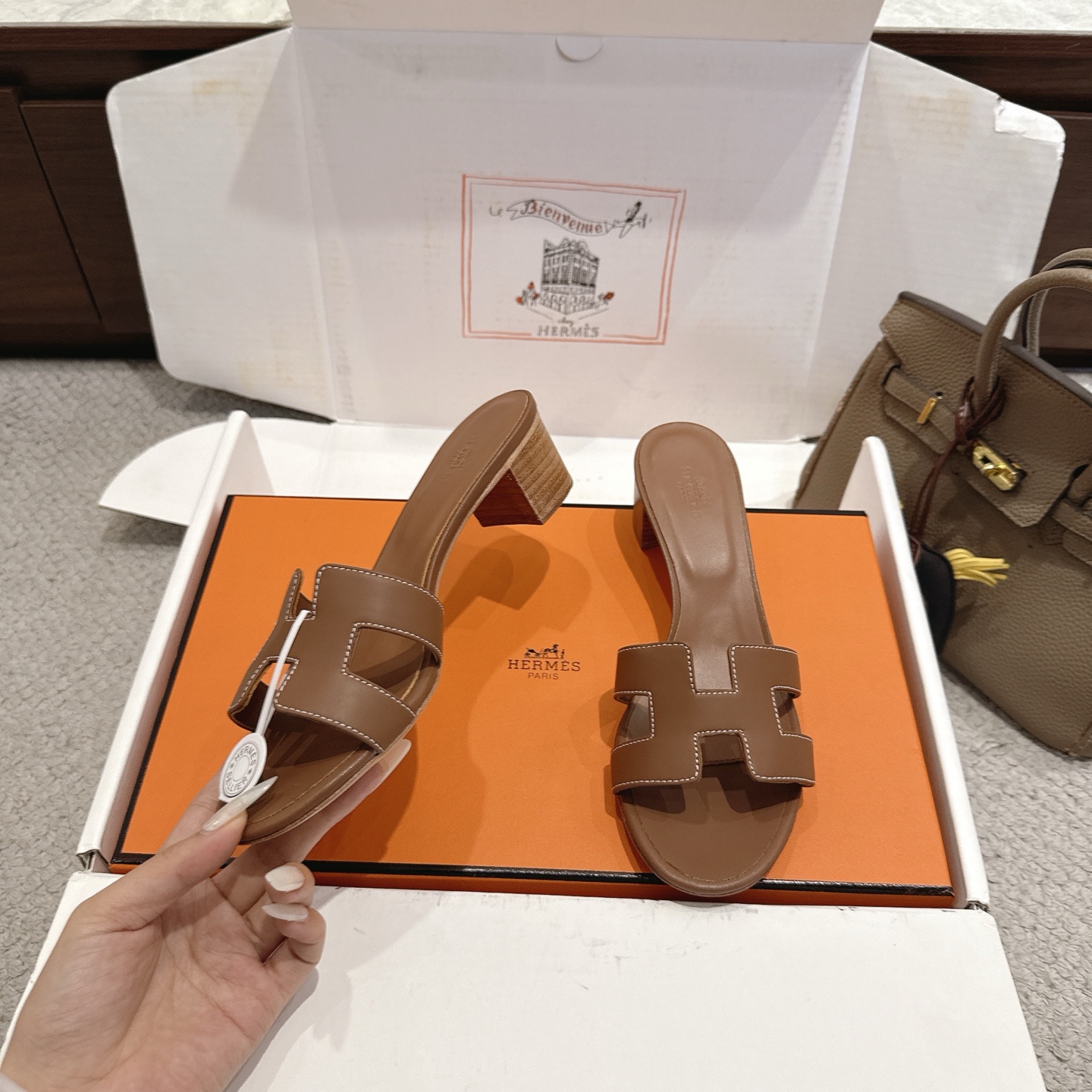 Hermès Oran Heeled Mules