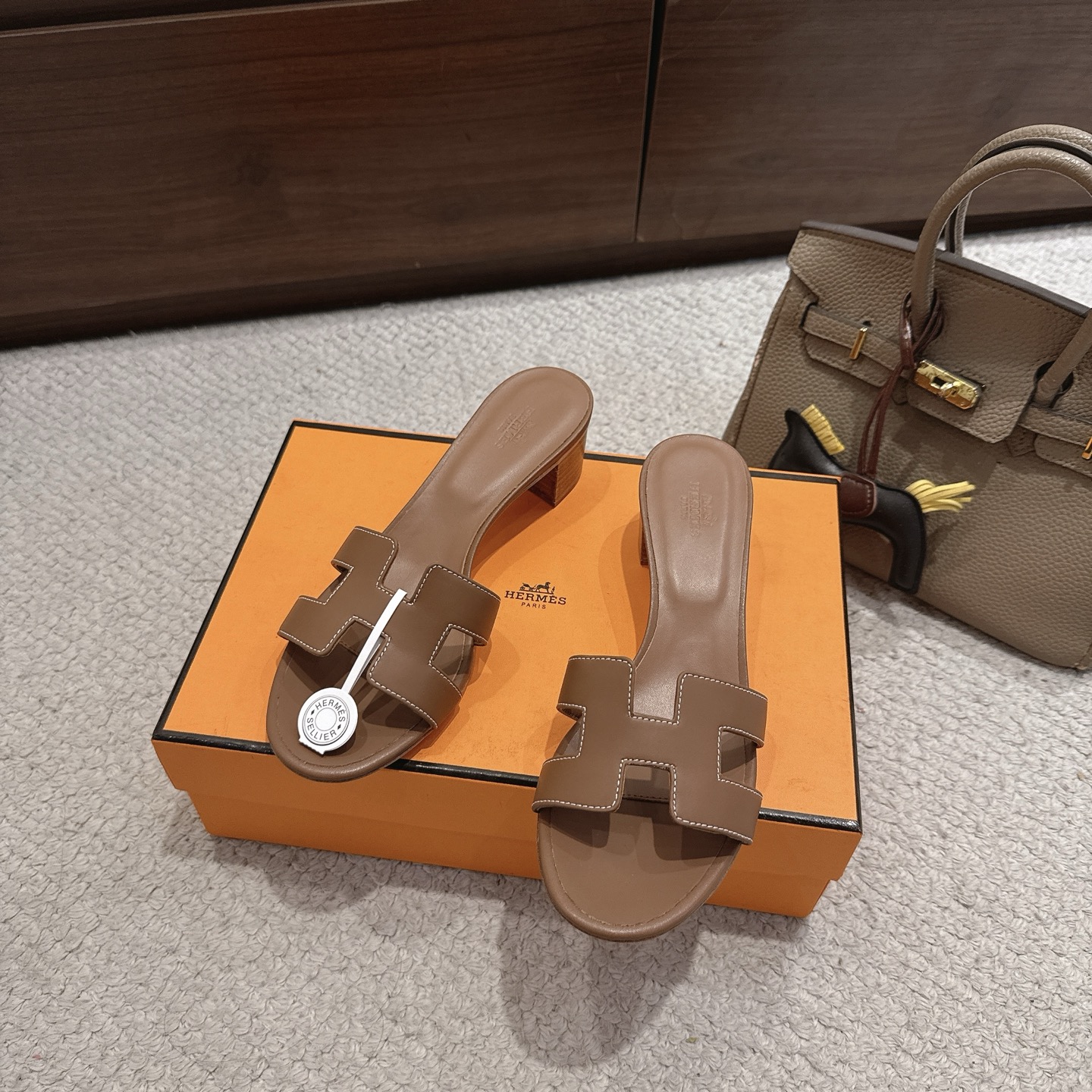 Hermès Oran Heeled Mules