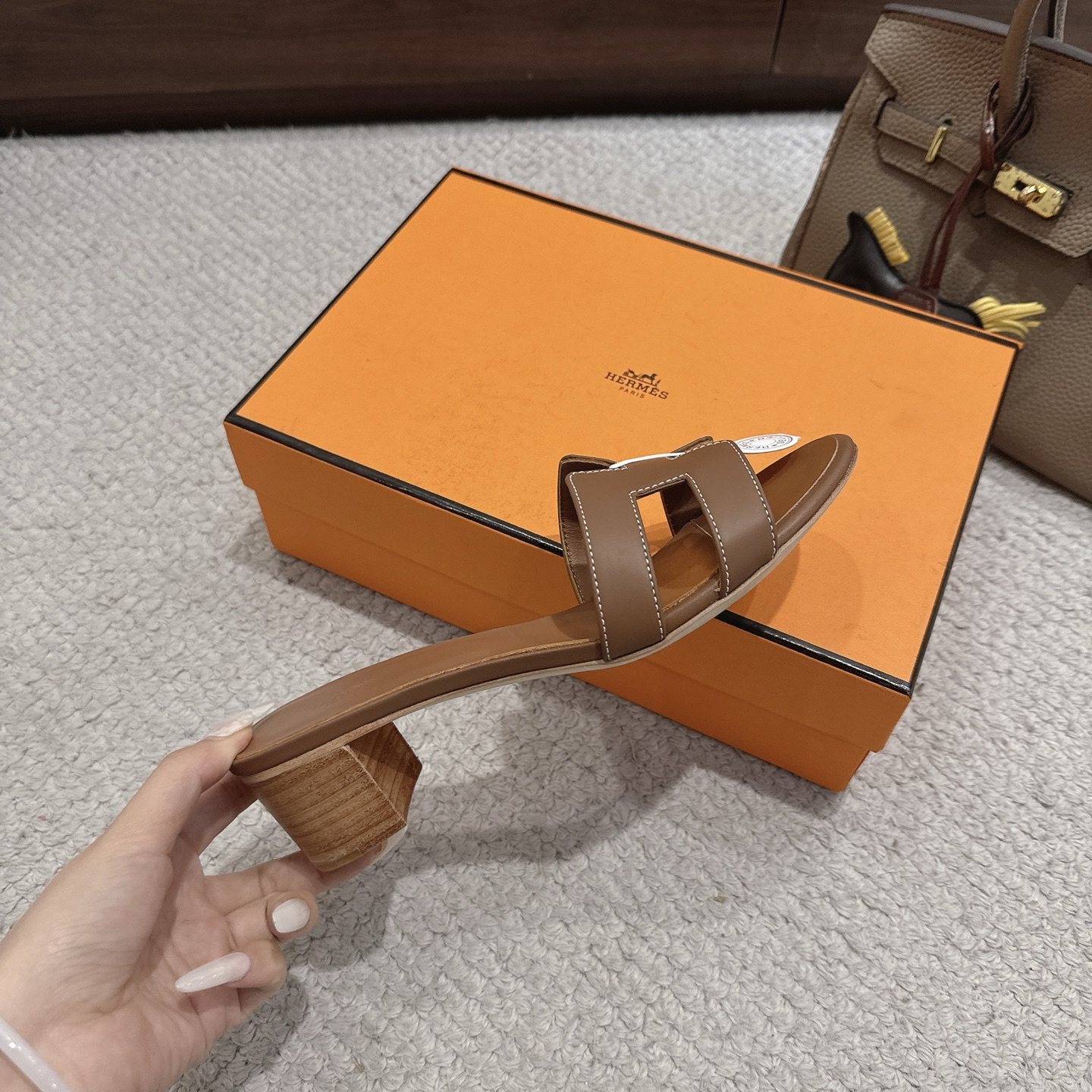 Hermès Oran Heeled Mules