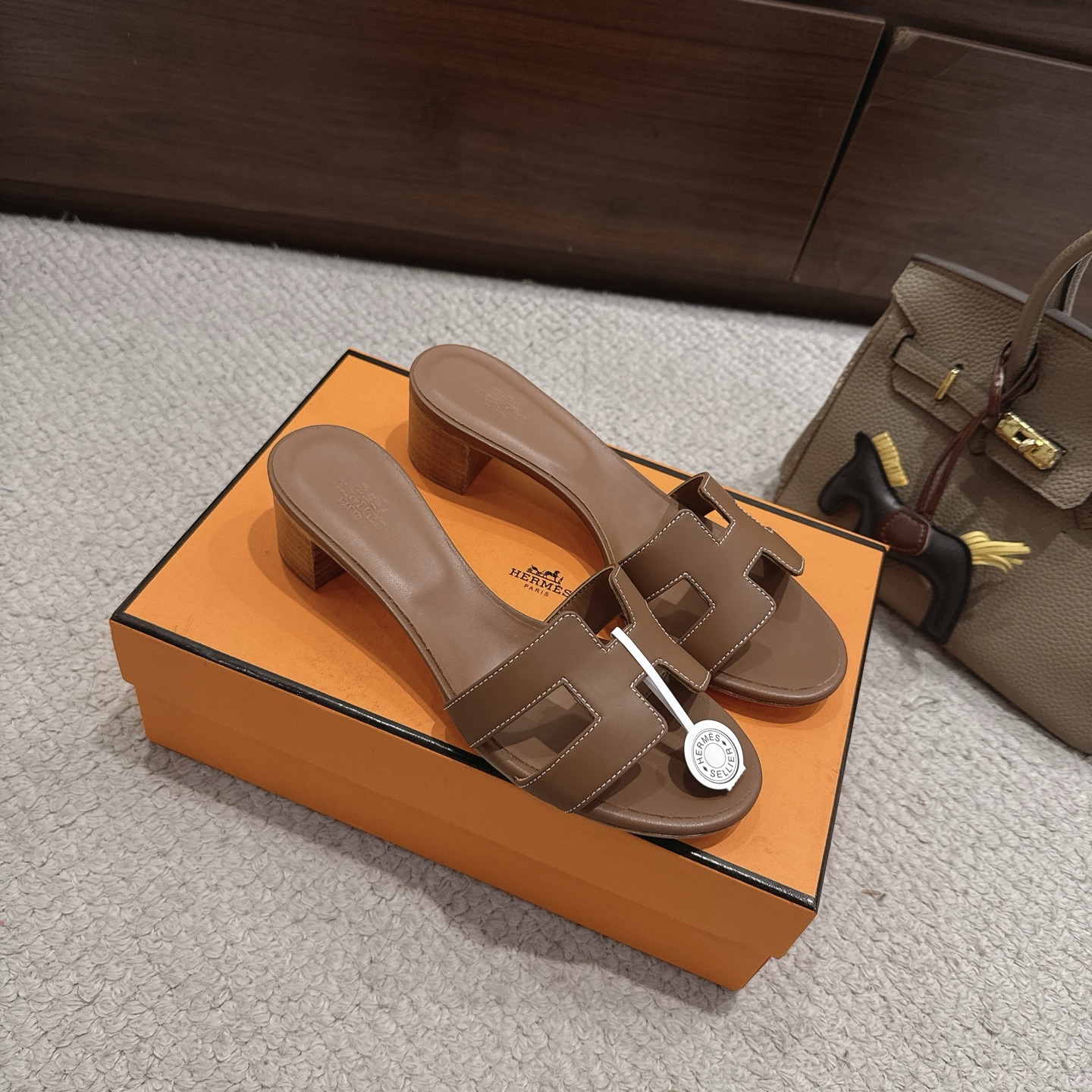 Hermès Oran Heeled Mules