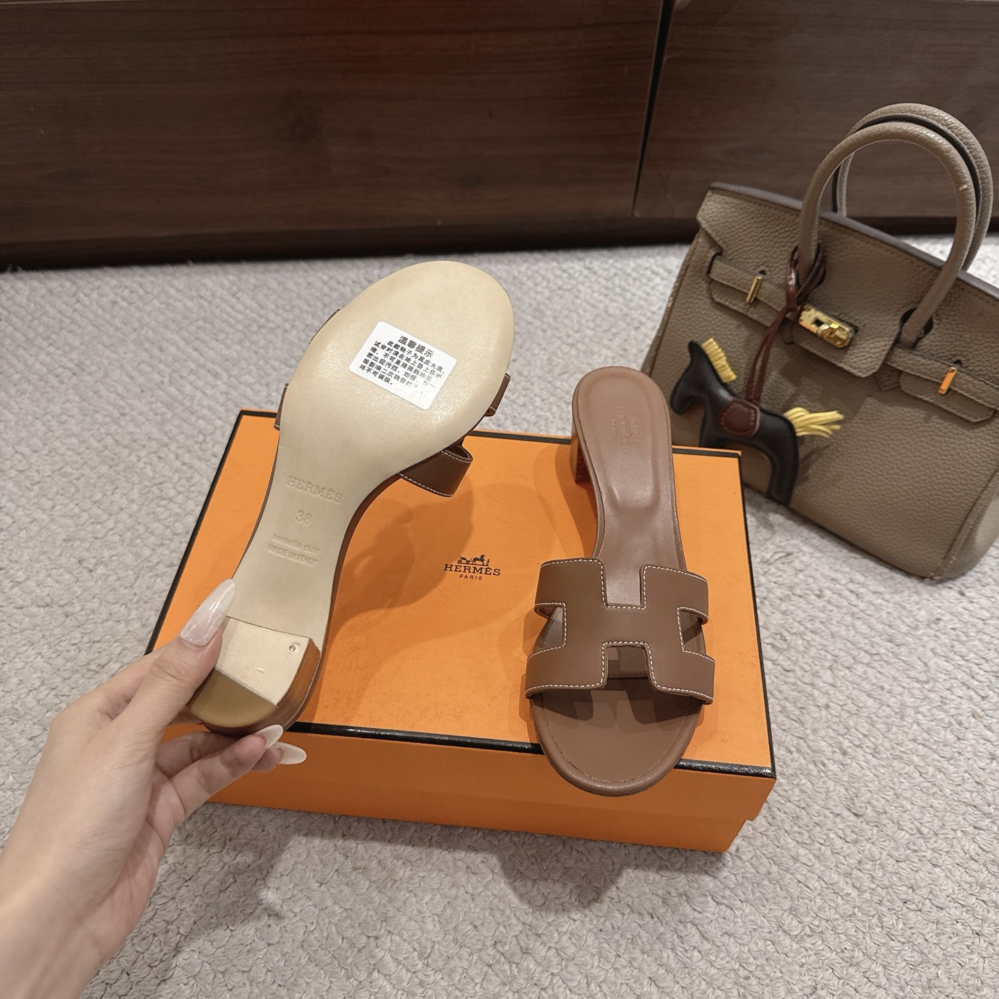 Hermès Oran Heeled Mules