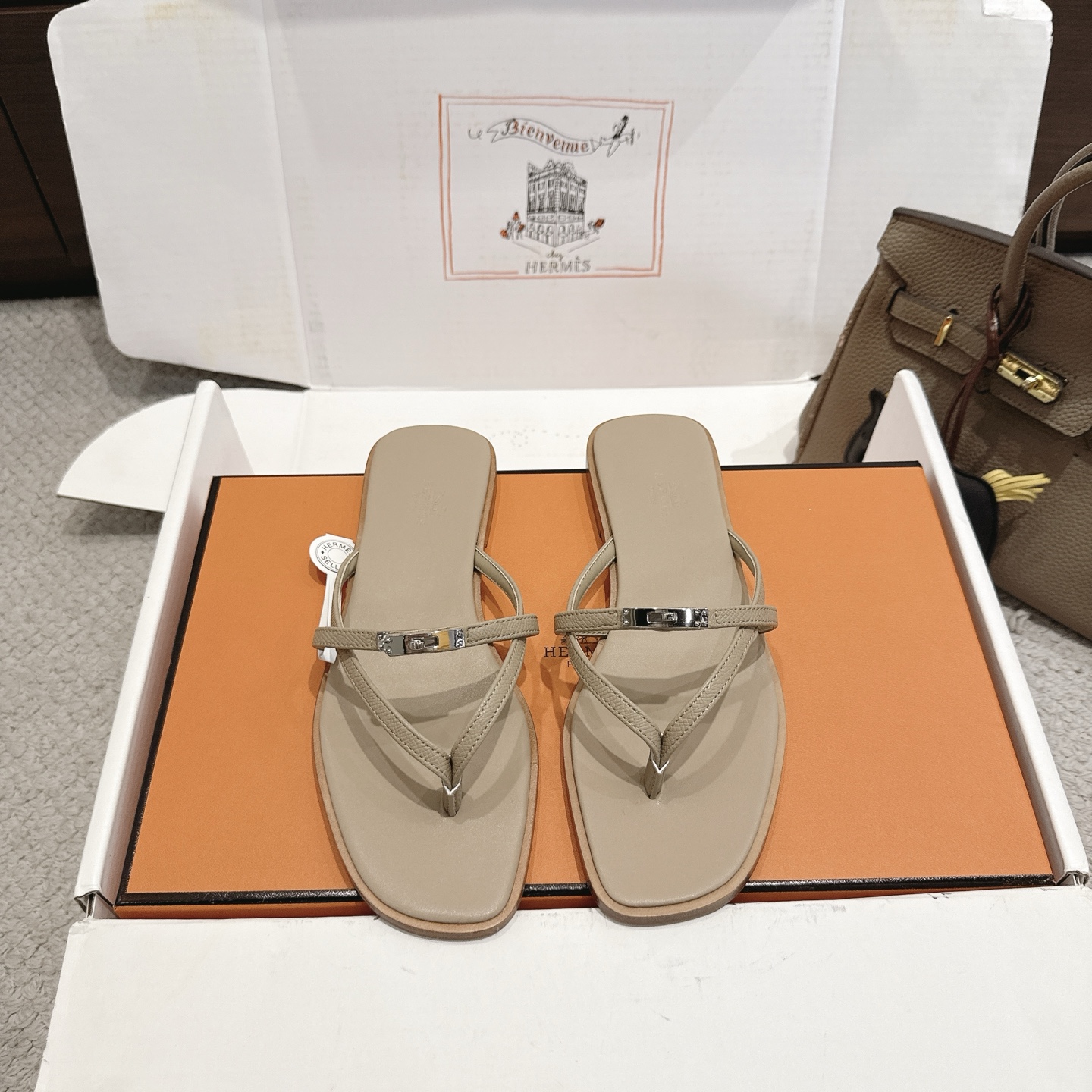 Hermès Kelly Flat Flip Flops