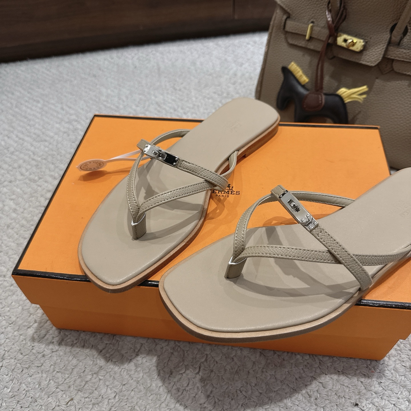 Hermès Kelly Flat Flip Flops