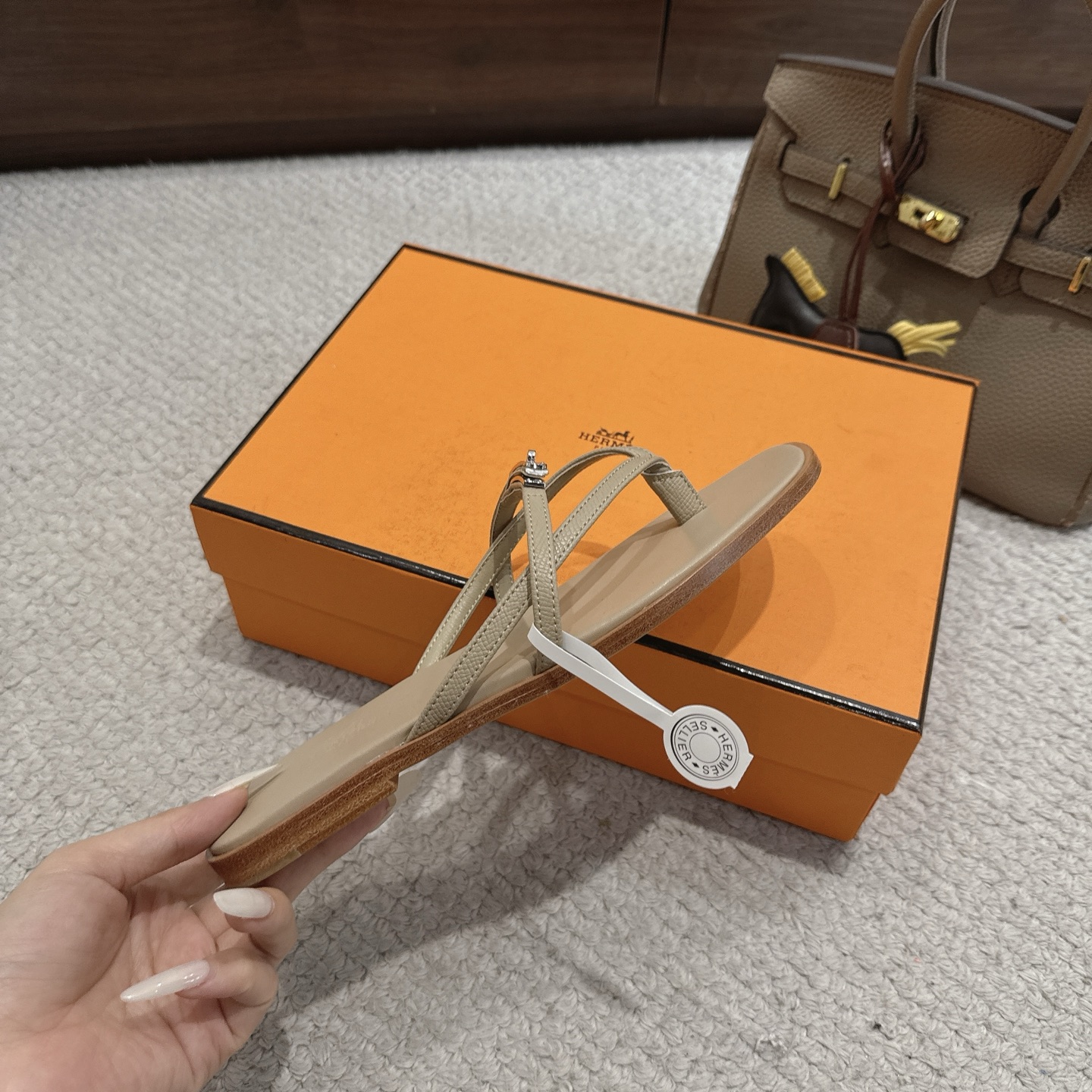 Hermès Kelly Flat Flip Flops