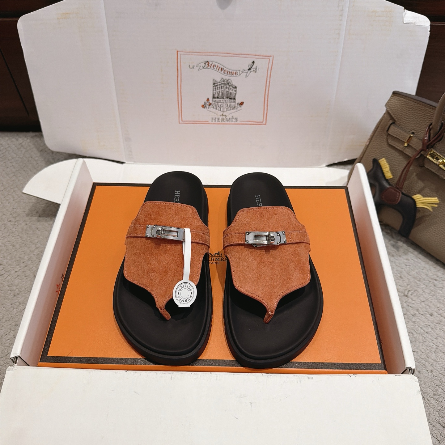 Hermès Kelly Platform Flip Flops