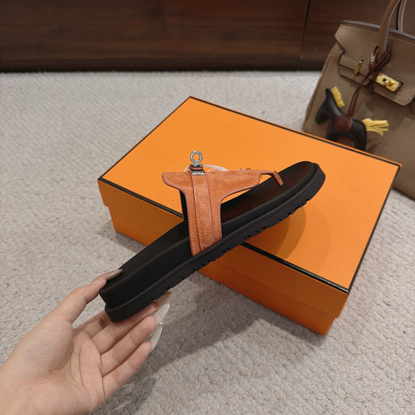 Hermès Kelly Platform Flip Flops
