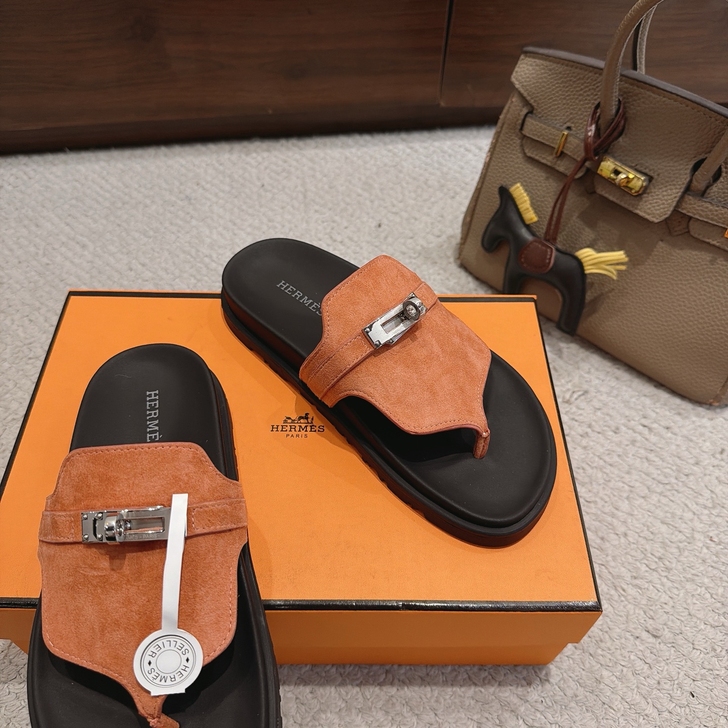 Hermès Kelly Platform Flip Flops