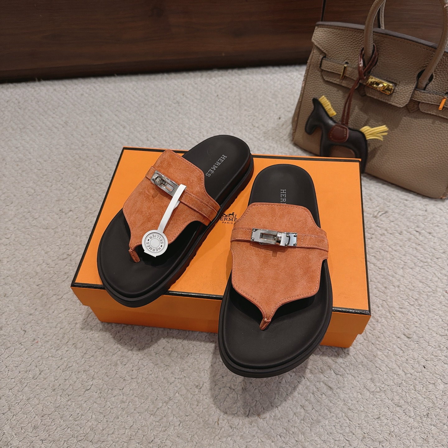 Hermès Kelly Platform Flip Flops