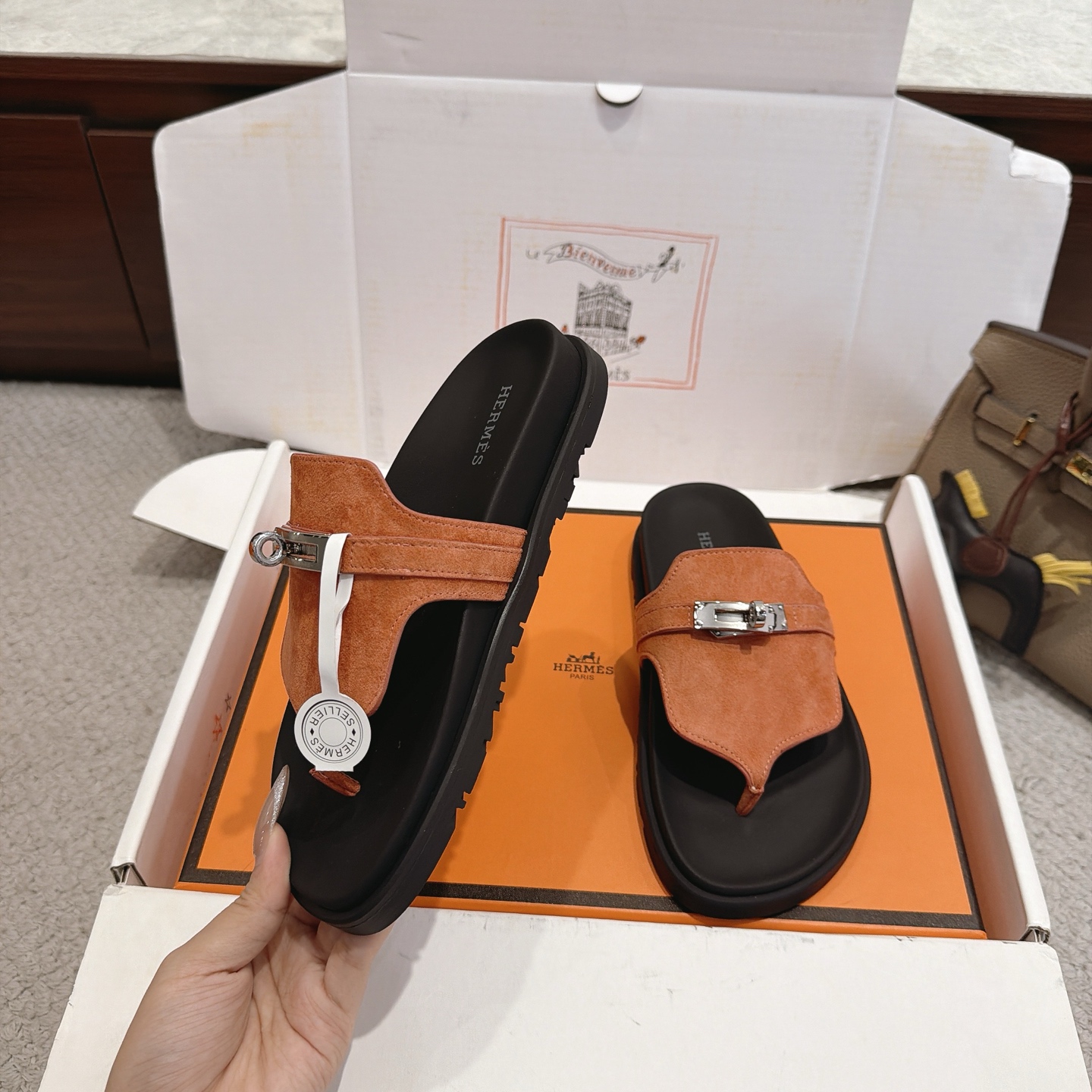 Hermès Kelly Platform Flip Flops