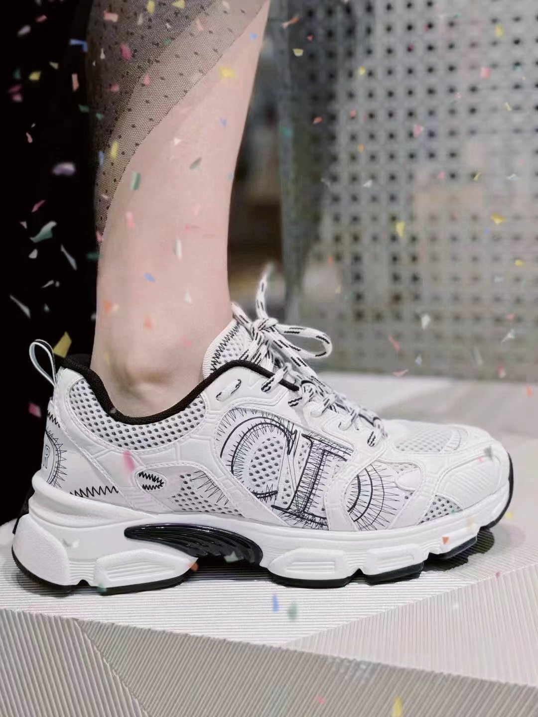 NO:236949,Model's foot pictures~, dad's shoes19860909模特上脚图~,老爹鞋,Women's Shoes