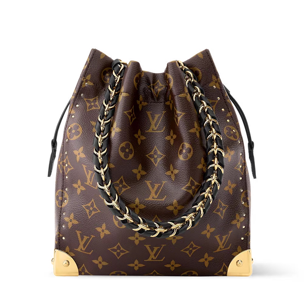 NO:857335,[Top Enhanced Version] Counter-matched 163C01 transcoding chip, genuine development, counter-matched front-layer leather, model number M28515. This Noé Trunk handbag uses Monogram canvas to construct a bucket bag silhouette, with hard-box style corners and detachable braided chains and other metal parts, recalling the brand’s travel heritage. The drawstring closure can properly store valuables. 23 x 27 x 8 cm (length x height x  wide), LV [top original order], louis vuitton19860909【顶级加强版】对柜163C01变码芯片,正品开发,专柜对版头层皮 ,款号M28515 本款 Noé Trunk 手袋以 Monogram 帆布构筑水桶包廓形,搭配硬箱风格包角和可拆卸编织链条等金属件,回溯品牌旅行传承.抽绳开合可妥善收纳贵重物品. 23 x 27 x 8 厘米 (长度 x 高 x 宽),LV【顶级原单】,louis vuitton,Bag