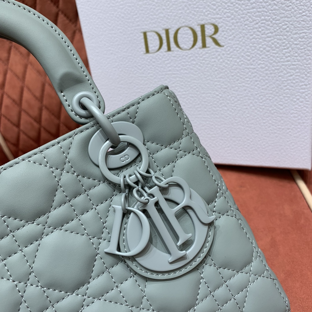 디올 그레이 미니 레이디 가방 상세 이미지 2