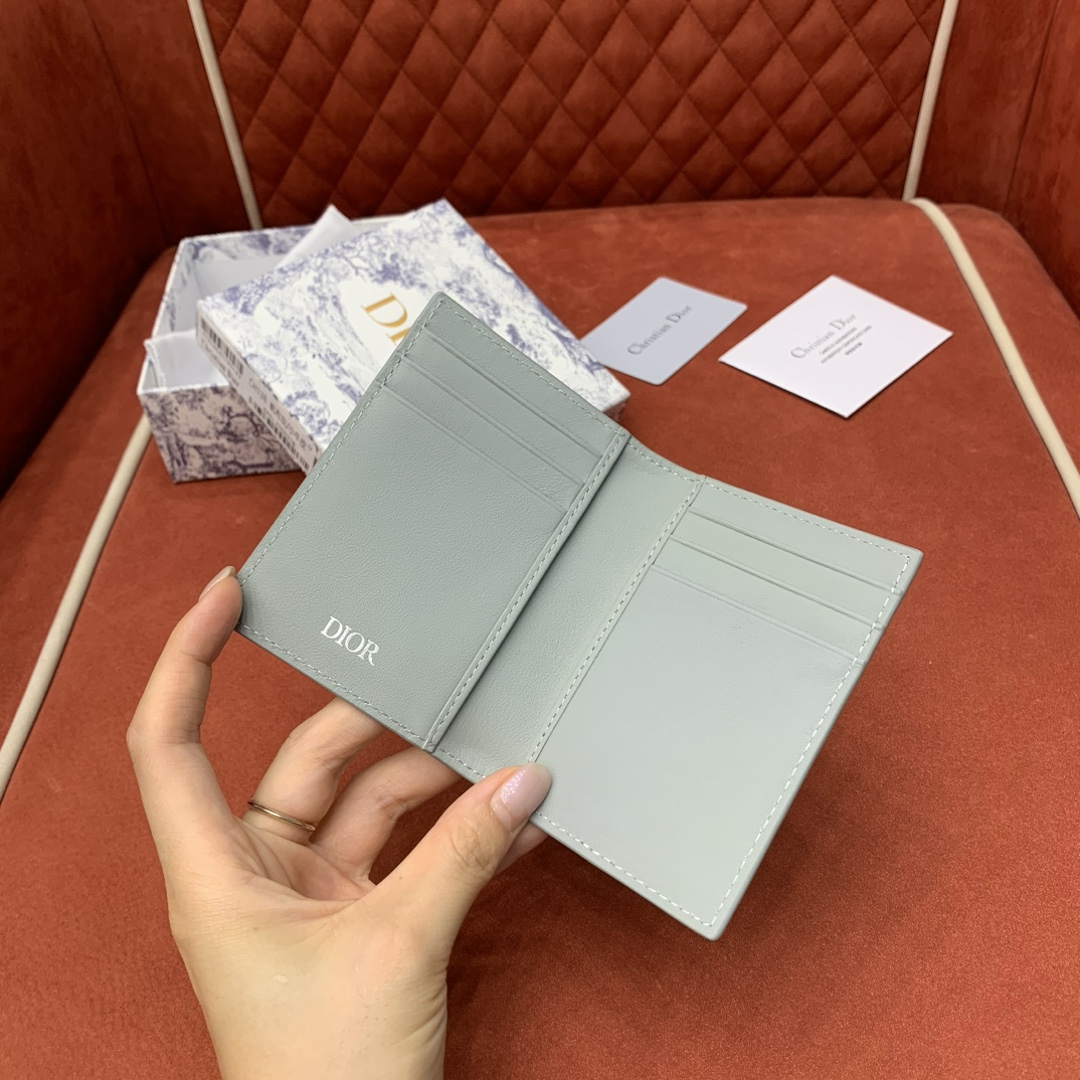 디올 CD 다이아몬드 패턴 카드홀더 지갑 상세 이미지 6