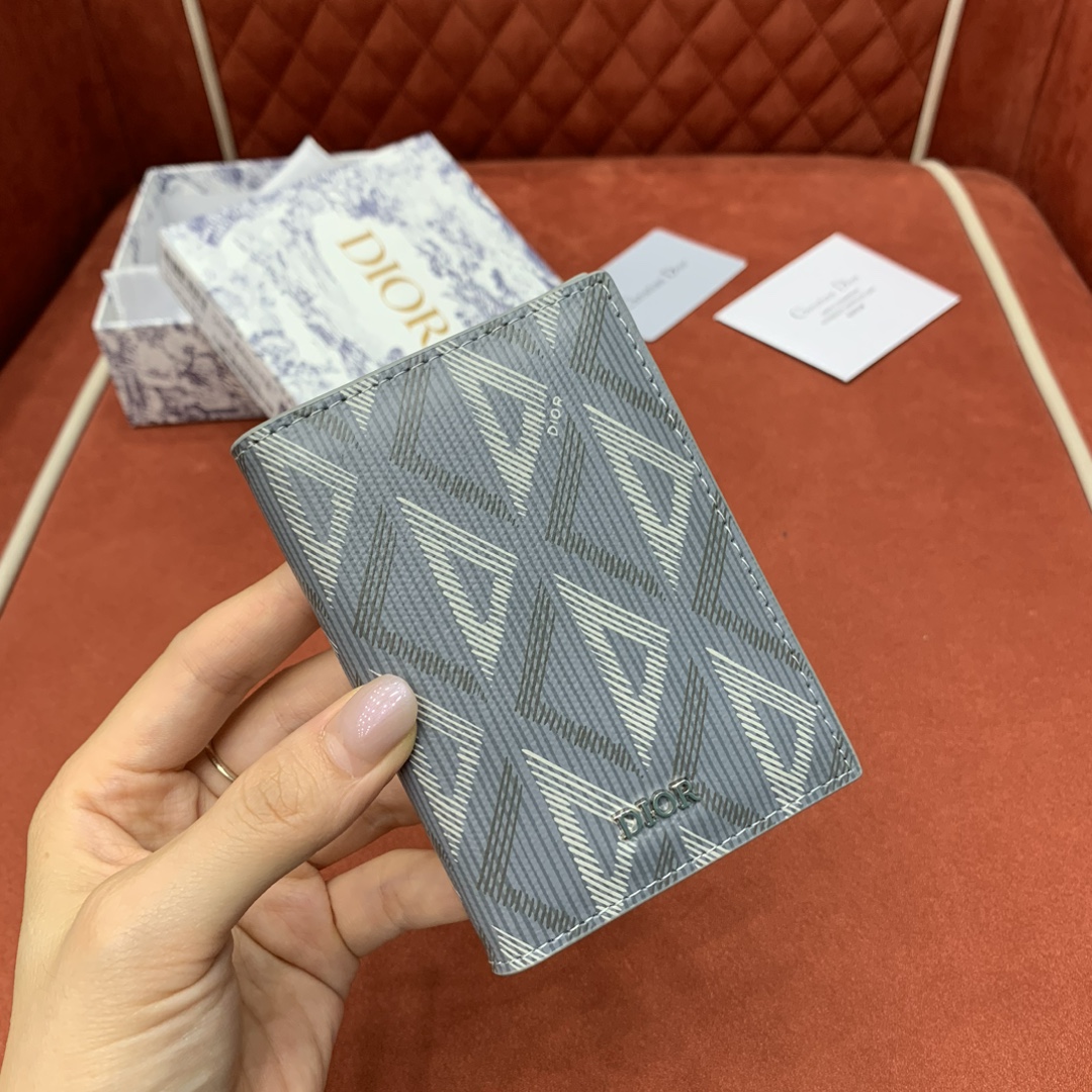 디올 CD 다이아몬드 패턴 카드홀더 지갑 상세 이미지 2