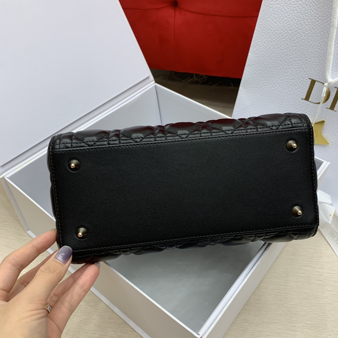 디올 레디 파이브 그리드 램스킨 숄더백 상세 이미지 4