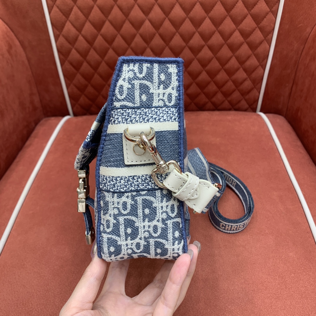 디올 캠프 오블리크 체크 메신저백 상세 이미지 4