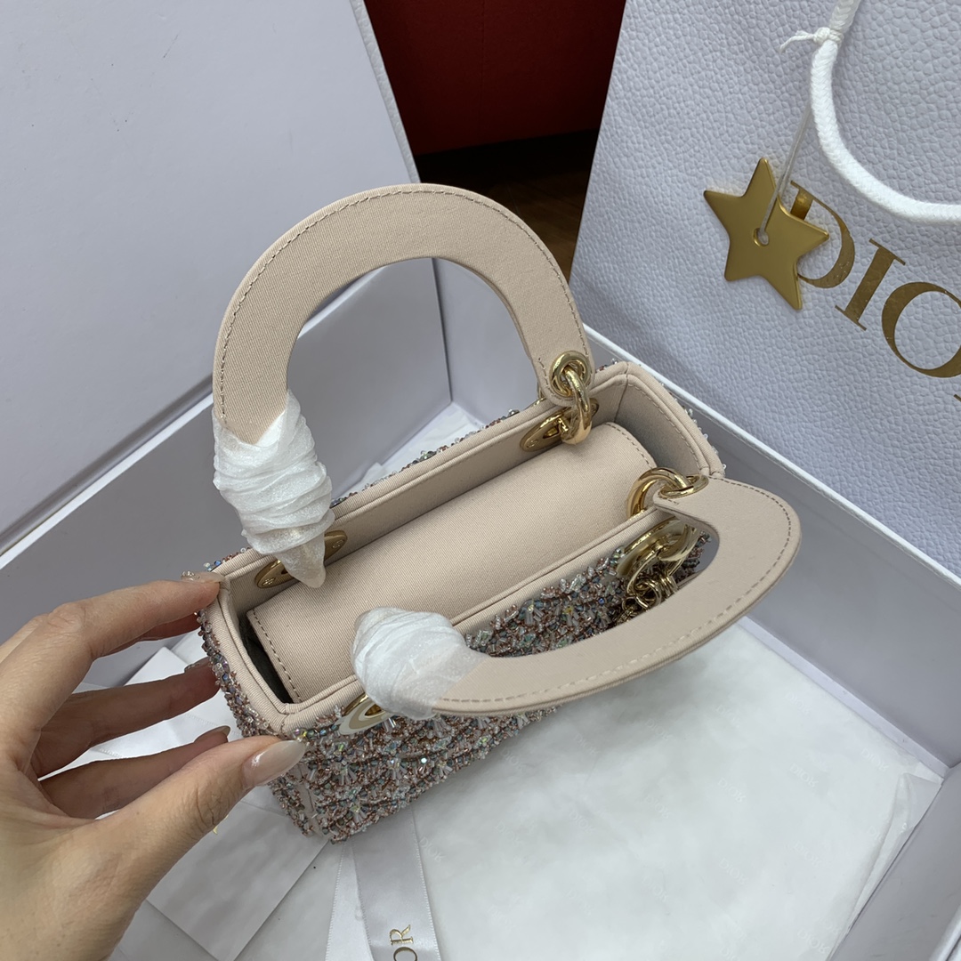 디올 레디 라인스트ー 새틴 미니 숄더백 상세 이미지 7