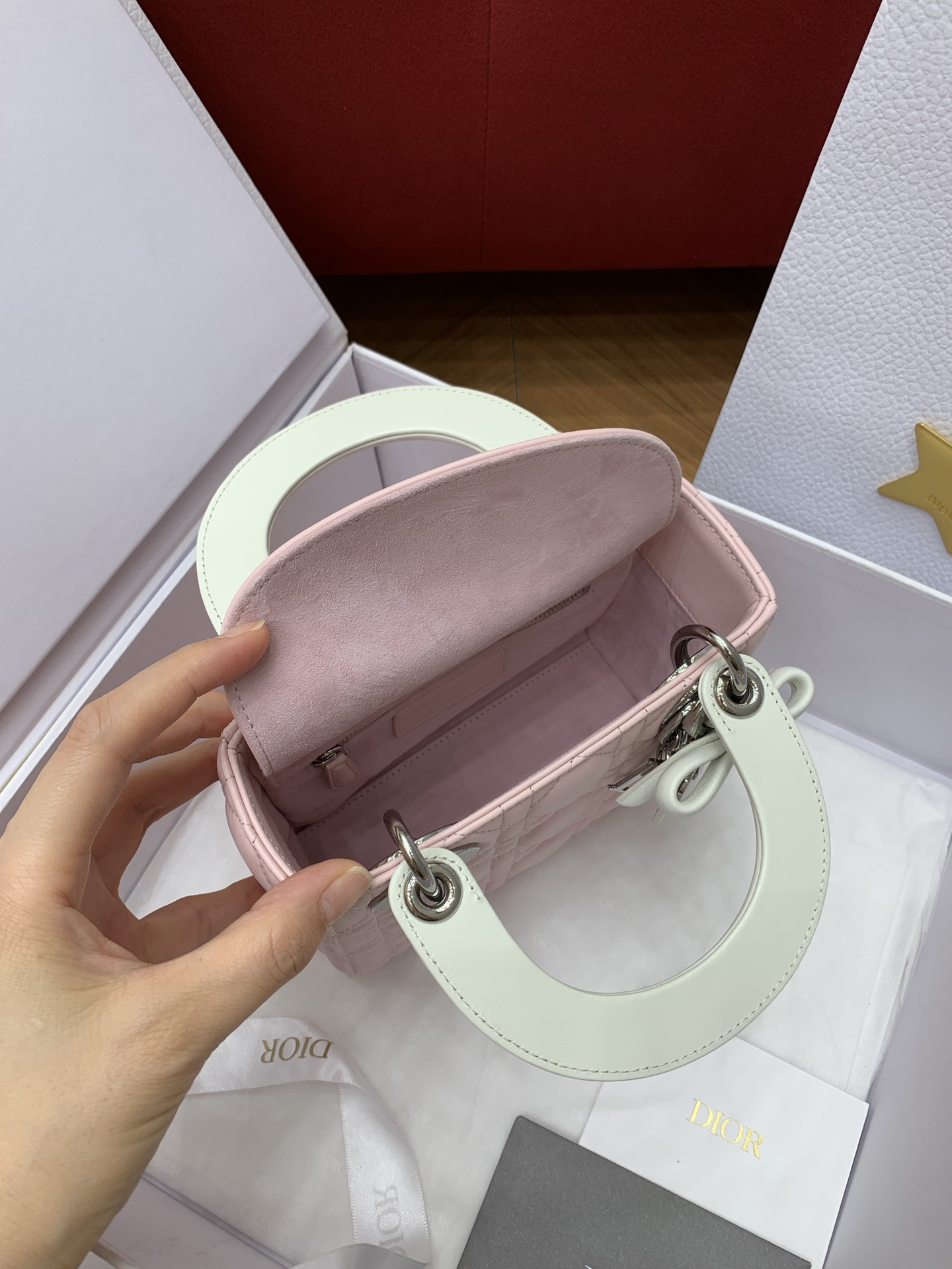 디올 레디 미니 보우 램스킨 가방 상세 이미지 7